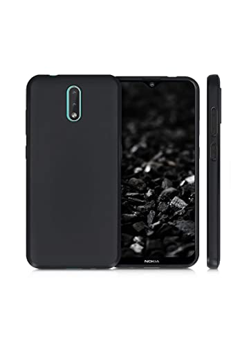 Image of Mobile Back Cover Case for Nokia 2.3 (Silicone Case|CameraProtection|Black SC1510)