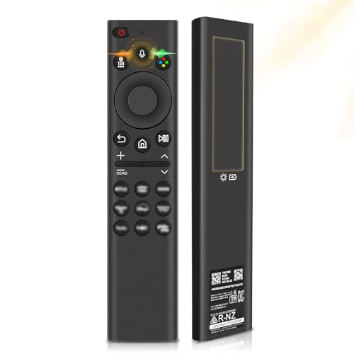 Mando a Distancia de Repuesto para Samsung Smart TV, BT 1890A Voz Mando Solar Charging, Mando Universal con 9 Botones de Acceso Directo Compatible con Samsung 2021 2023 Neo LED Smart 4K HD TV