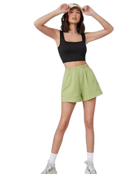 Eshu enterprise Women's Heavy Woven Pattern Modern Cotton Sleeveless Fitted fit Western Square Neck Neck top(M, Black)