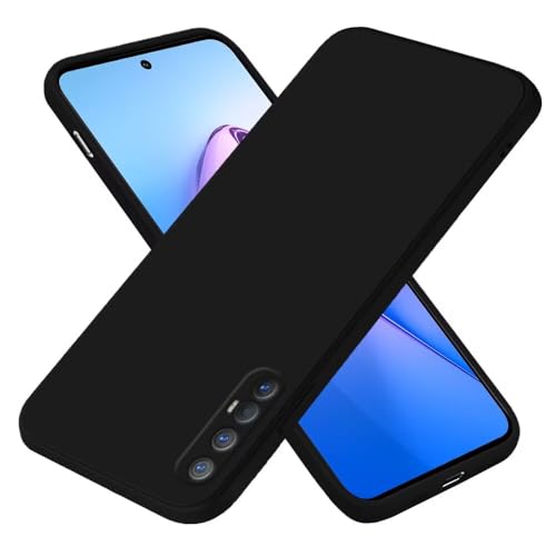 EASSGU Custodia per OPPO Find X2 Neo (6.5' Inches), Cover Morbida in Silicone TPU - Nero