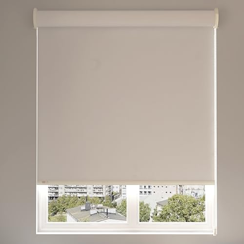 Image of 100% Blackout Roller Blinds for Windows | UV Protection & Thermal Insulated Fabric | Privacy Window Shades for Home & Office | Easy Install