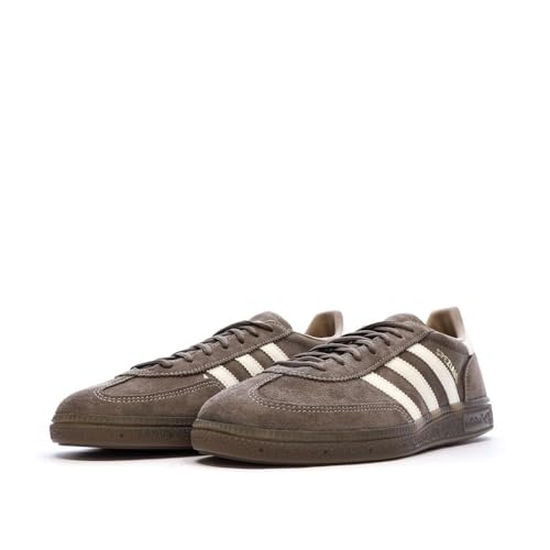 Image of adidas Handball Spezia Men's Gum Outsole Lace Up Retro Snea Trainers (Brown White, US 8.5)