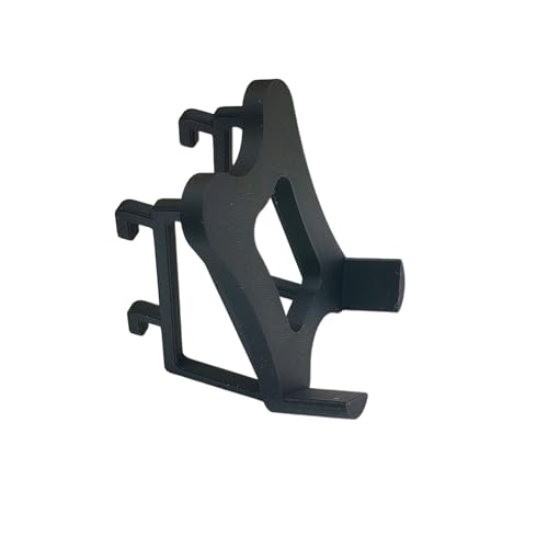 Generic 'Just Hanging' Pegboard Mouse Holder, Compatible with IKEA SKADIS Pegboards, Home Office Organization (Matte Black)