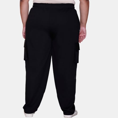 Image of White Moon Plus Size Women's 4 Pocket Cargo Joggers for Gym - Comfortable Track Pants for Women, Cotton Jogger, Ideal Track Pants for Women, Cargo Joggers for Everyday Wear (Pack of 2)
