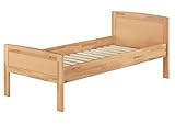 Photo Gallery erst-holz solido elegante letto 100x200 anche per anziani in faggio laccato e doghe rigide 60.72-10 Photo Gallery erst-holz solido elegante letto 100x200 anche per anziani in faggio laccato e doghe rigide 60.72-10