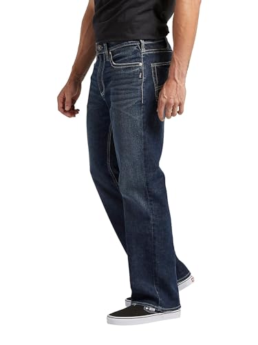 Image of Silver Jeans Co. Men's Zac Relaxed Fit Straight Leg Jean - Legacy