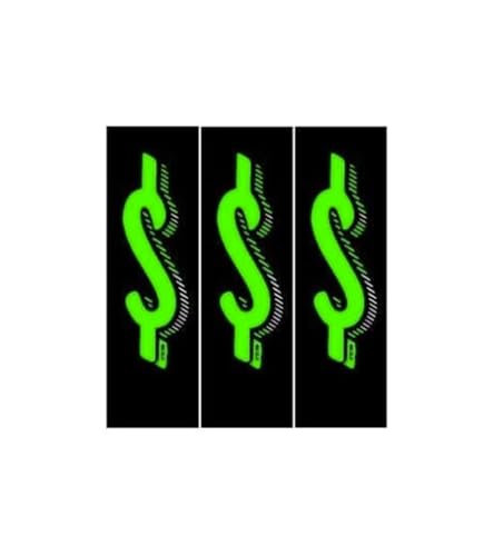 11.5 Inch Vinyl Number Windshield Decal Stickers