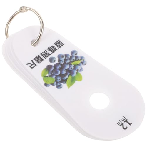 ノーブランド品 ベリー測定定規 果実直径計測ツール プラスチック製 耐久性あり 使いやすい表示付き ベリー類用果径カード