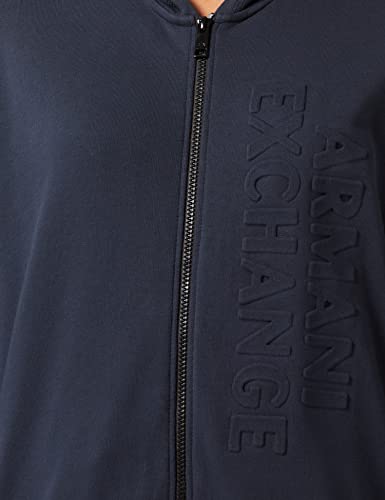 Armani Exchange Men's Embossed Logo Zip-up Hooded Sweatshirt3
