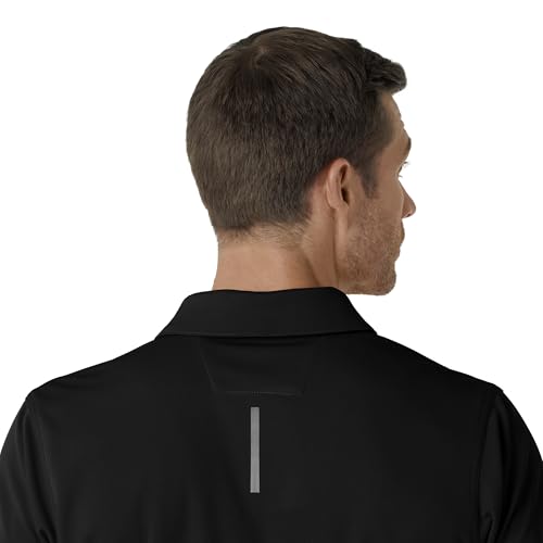 Carhartt Cross-Flex Scrubs for Men, Chest Pocket V-Neck Scrub Tops Black - image 7