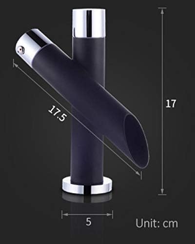 Robinet de salle de bains noir anti-trace et mitigeur de lavabo durable - 2