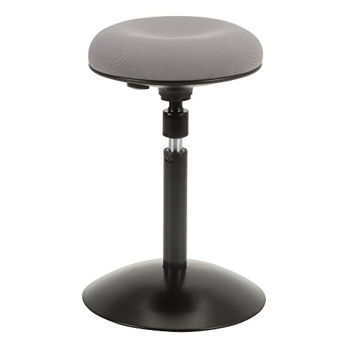Image of Norwood Commercial Furniture Active Stool with Adjustable Height Pivot Round Seat, Gray NOR-NIL1716F-GR-SO, Grey