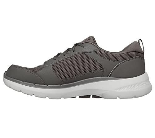 Image of Skechers Men's Gowalk 6-Lace-up Athletic Performance Walking Tennis Shoe Sneaker, Khaki, 10.5