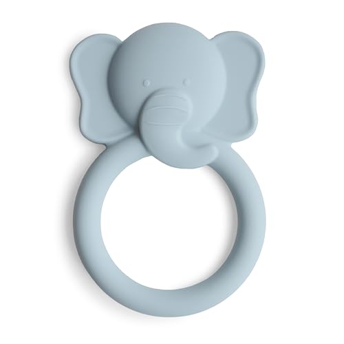 Image of mushie Silicone Baby Teether Toy | Elephant
