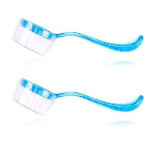 FORZENA 2PC Nail Cleaner Brush Pet Hair Comb Hamster Hair Grooming Cleaning Brushes Pet Animal Bathing Brushes for Guinea Pig Chinchilla Ferret Cleaning Tool (Blue)