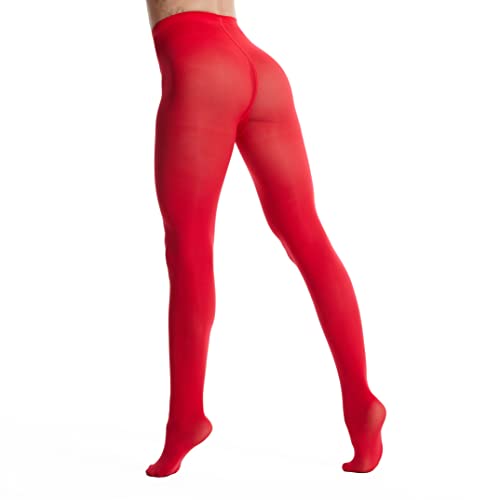 Image of Frola Semi Opaque Tights for Women 40 Denier Matte Solid Color Pantyhose Soft Stockings Nylons Under Dress