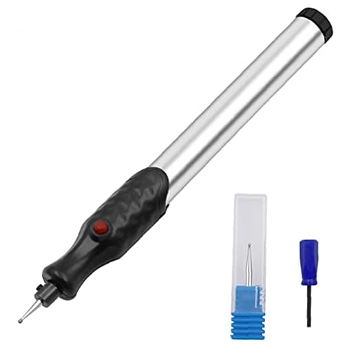 Electric Gravyr Pen Mini Precision Engraver Machine Cordless Metal Glass Wood Leather Carving DIY Tool Silver, Electric gravyr penna