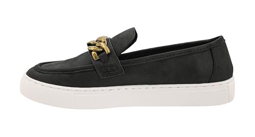 Corkys Footwear Women's Chain Reaction Slip on Fashion Sneaker - Featuring a Chain Detail on The Upper, A Moc Toe, and A Comfortable Insole for All Day Wear