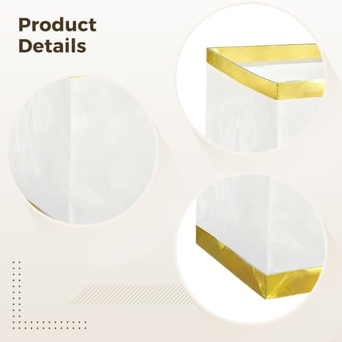 Faroles de agua de papel con ribete dorado elegantes para deseos 3