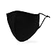 Weddingstar 3-Ply Adult Washable Cloth Face Mask Reusable and Adjustable with Filter Pocket - Black
