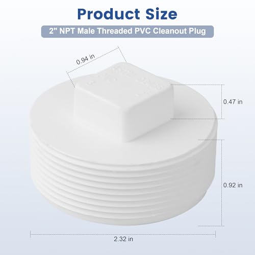 Tapón para tubo PVC 2 pulgadas 12 Imagen adicional