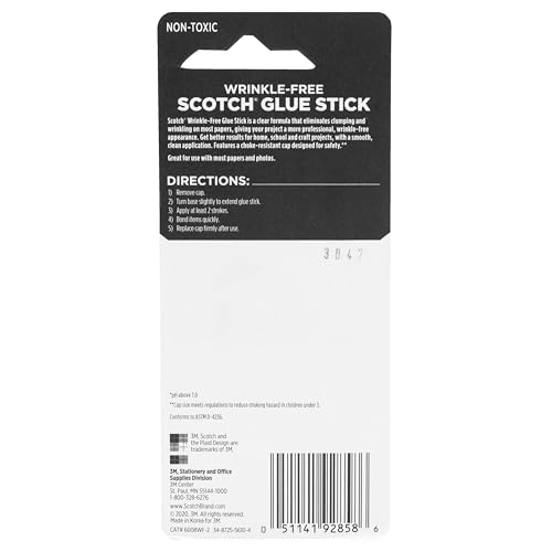 Image of Scotch Wrinkle-Free Glue Sticks, .27 oz Each (Pack of 4)