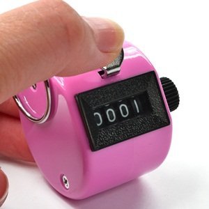 Zorpia Pack Of 5 Color Hand Held Tally Counter 4 Digit Mechanical Palm Clicker Counter - Assorted Color Handheld Tally Counter For Lap/Sport/Coach/School/Event (Pack Of 5) #TOP1
