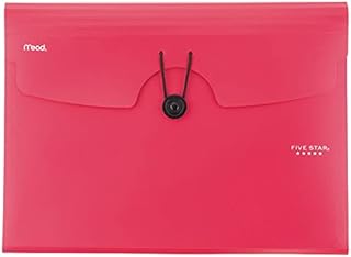 Five Star 6-Pocket Expanding File Organizer, Plastic Expandable File Folders with Pockets and Tab Inserts, Holds 11