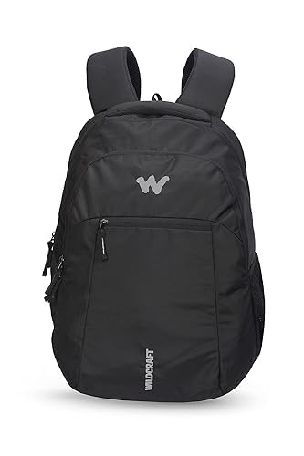 wildcraft New Polyester 28 Liters Laptop Casual 4 Compartment Backpack (Black)-picture-37