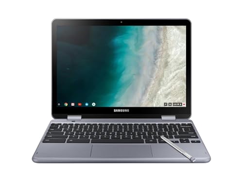 Image of Samsung Chromebook Plus V2 360 2-in-1 Laptop w /Dual Webcam (12.2 inch FHD+ Touchscreen, Intel Celeron 3965Y, 4GB RAM, 64GB eMMC + 64GB SD Card, Stylus Pen, Wireless Mouse) Student, Home, Chrome OS
