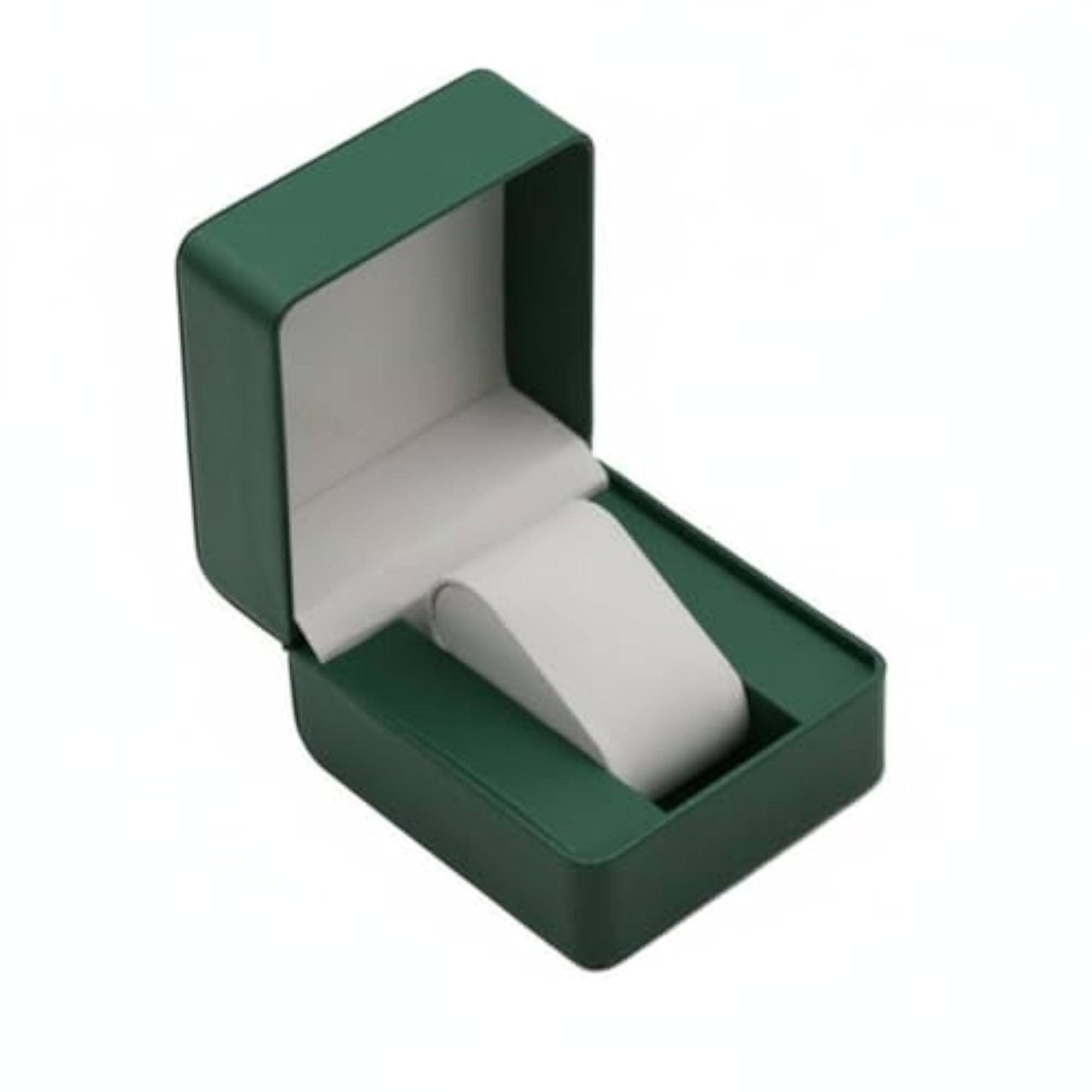 PU Leather Watch Box Matte Finish Hinged Lid Luxury Case