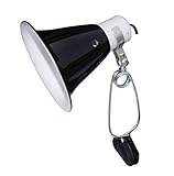 Komodo Black Dome Clamp Lamp Fixture-14 CM