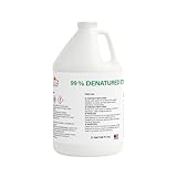 Denatured Ethanol Alcohol 99% - SDA 40B 99 Percent Denatured Alcohol 200 Proof -Lab & Research Solvent - Bioethanol Fuel Tabel top Fire Pit - 1 Gallon (Equals 4X 1 Liter)