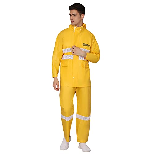 THE CLOWNFISH Rain Coat For Men Waterproof Bike With Hood Raincoa...