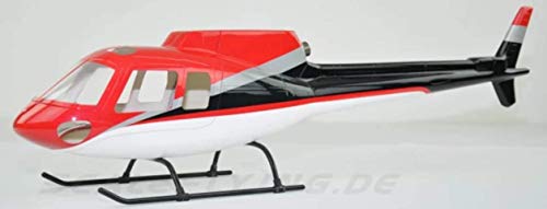 RC Helicopter AS350 Ecureuil Helicopter Pre-Painted Fuselage for 450 Size Helicopters.Suitable for...