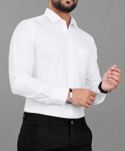 Image of CB-COLEBROOK Men's Casual, Regular Fit, Solid Colour, Lightweight, Button Down, Casual Wear, Shirt with Pocket. Suitable for Office & Casual Use
