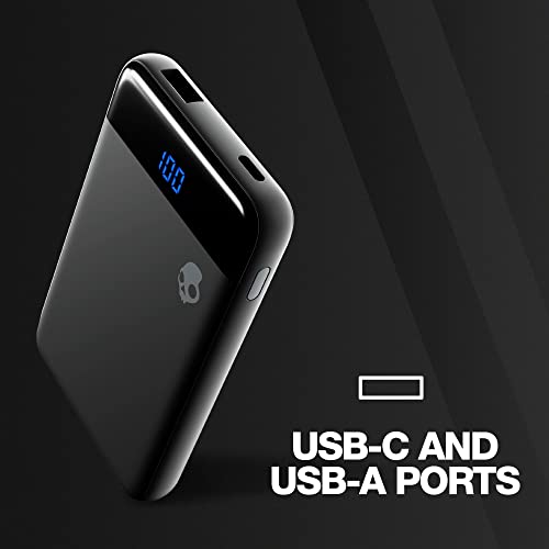 Skullcandy S7PMZ-M003 Stash Mini Portable Charger, 5000Mah Power Bank With 12W Usb A Charging Port And 12W Usb C Charging Port, Bonus Usb A To Micro Usb / Type C Dual Charging Cable thumb #4