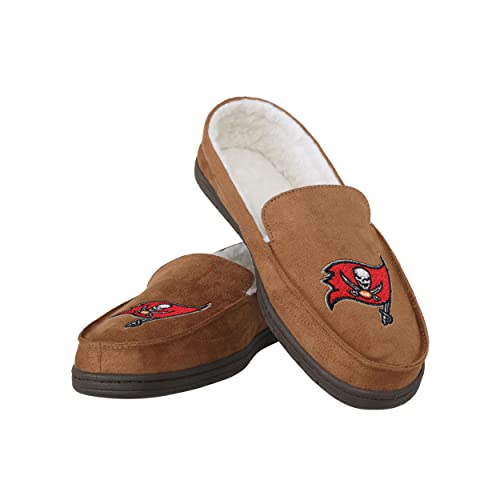 FOCO Tampa Bay Buccaneers NFL Mens Exclusive Beige Moccasin - M