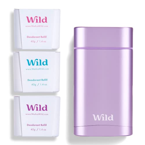 Wild - Natürliches nachfüllbares Deo - Aluminiumsalzfrei - Lilafa...