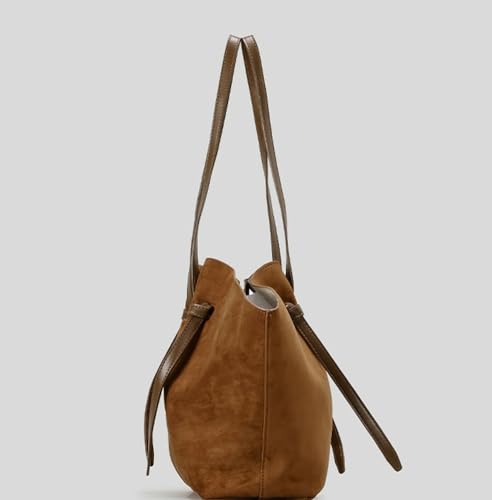 Suede Tote Bag for Women Crossbody Trendy Shoulder Bags Suede Hobo Purse Tote Handbag Casual Underarm Bag 20254