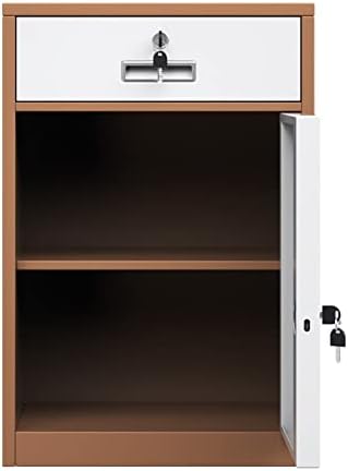 4-Drawer Metal Filing Cabinet with Lock, Vertical Office Organizer for A4/Legal/Letter Documents, Space-Saving Storage Solution, Stylish White Finish, 85x40x39cm