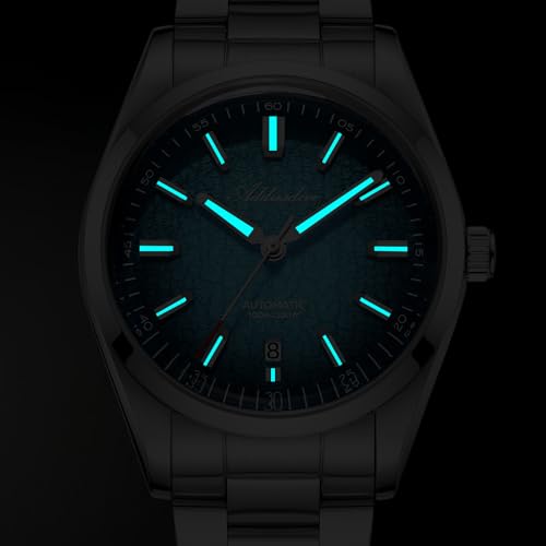 Image of ADDIESDIVE Mens Watch Automatic NH35 /8215 200M Luminous Easy to Read Dial Wrist Watch Minimalist Fashion Simple Watch Analog Date with Leather Strap and Bracelet