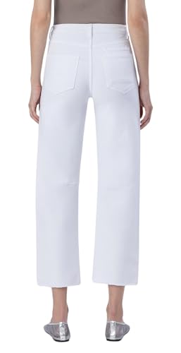 VERVET Women's Super High Rise Raw Hem Barrel Jeans2