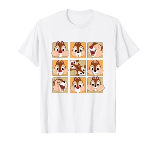 Chip 'N Dale Rescue Rangers - Chip & Dale Face Grid T-Shirt