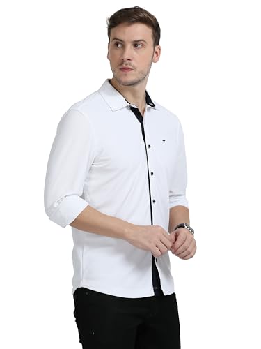 Image of STELLERS Men's Premium Full Sleeve Shirt | Feather Touch Feel| Regular Fit| Odour Resistant| Anti-Static| Wrinkle Free| Quick Dry | Stretchable| Lightweight| Sweat-Proof