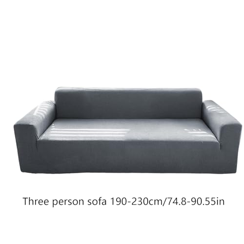 Funda de sofá ajustable que soluciona el desgaste y manchas en el sofá de tres plazas 8