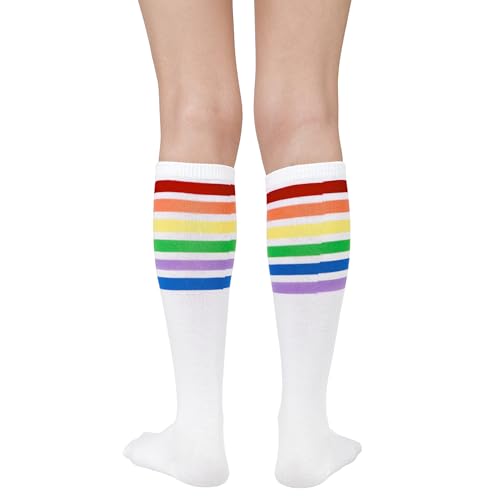 Image of American Trends Women Softball Socks Knee High Tube Socks Long Baseball Soccer Socks for Youth Girls