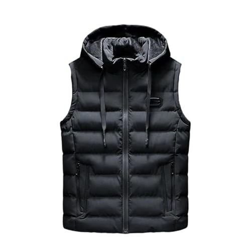 Veste d'hiver chaude homme gilet sans manches pour les activités extérieures et loisirs décontractés