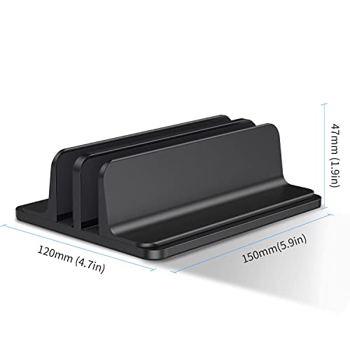 Support ordinateur portable bureau vertical double alu réglable pour Surface Lenovo - 6