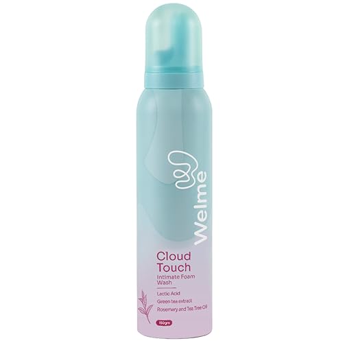 Welme Cloud Touch Intimate Wash for Women Lactic Acid, Green Tea Extract, Rosemary & Tea Tree Oil | Prevents Itchiness, Irritation and Soothes Intimate Skin | For Normal-Sensitive Skin (1)